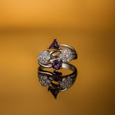 Zircon Ring-158 (Dark Purple)